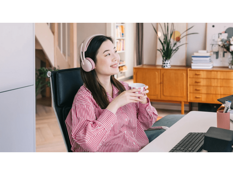 Logitech Zone Wireless 2 ES Fejhallgató, rózsaszín