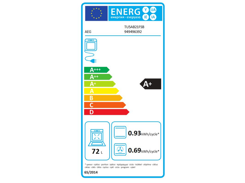 AEG TU5AB21FSB Ugradbena pećnica