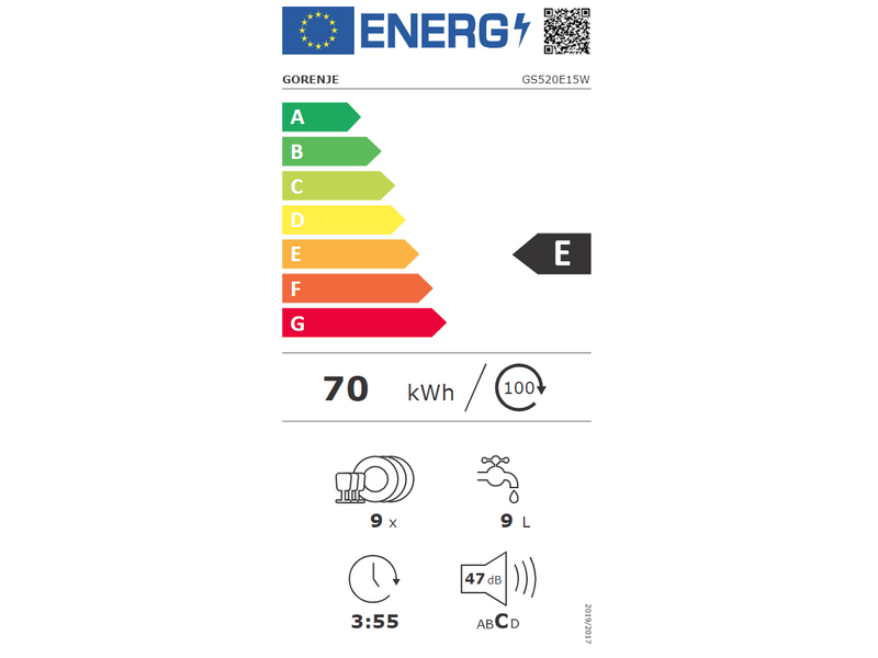 Gorenje GS520E15W Mosogatógép
