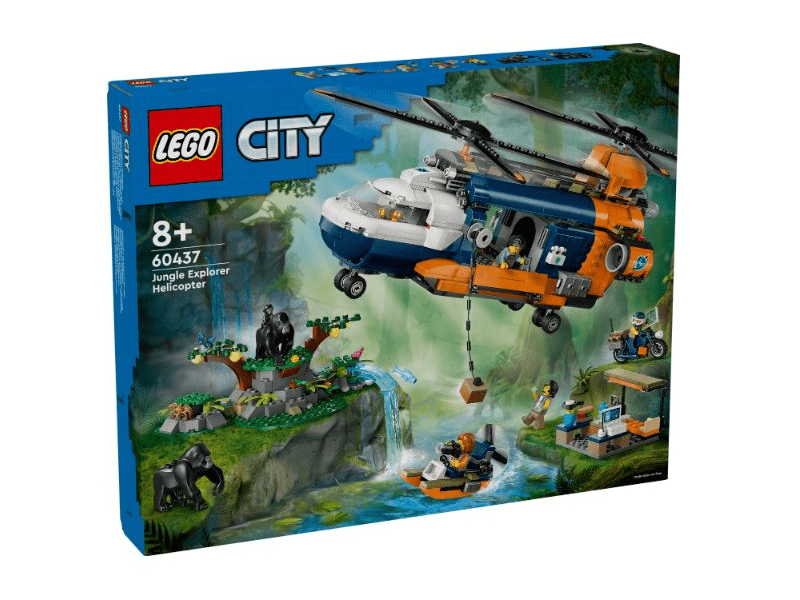LEGO® City Dzsungelkutató helikopter a bázison (60437)