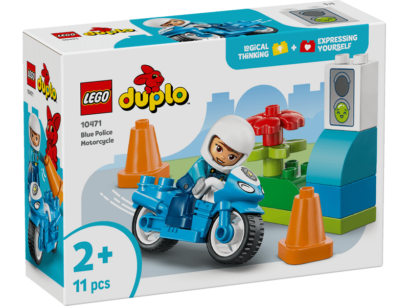 LEGO® DUPLO® Városi kalandok Kék rendőrségi motorkerékpár (10471)