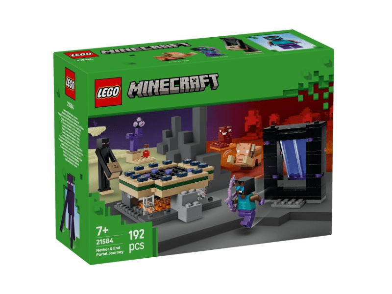 LEGO® Minecraft® Utazás az Alvilág kapujához és a Végportálhoz (21584)