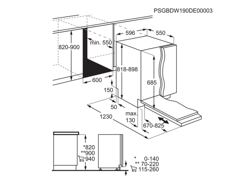 AEG FSK93847P Beépíthető mosogatógép