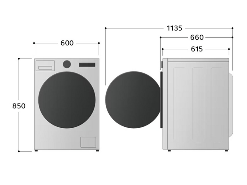 LG RHX1008NWK Hőszivattyús szárítógép