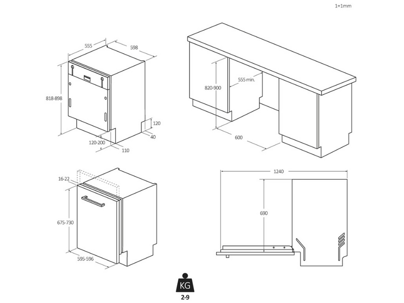 Candy CI 6B4S1PSA1 Beépíthető mosogatógép