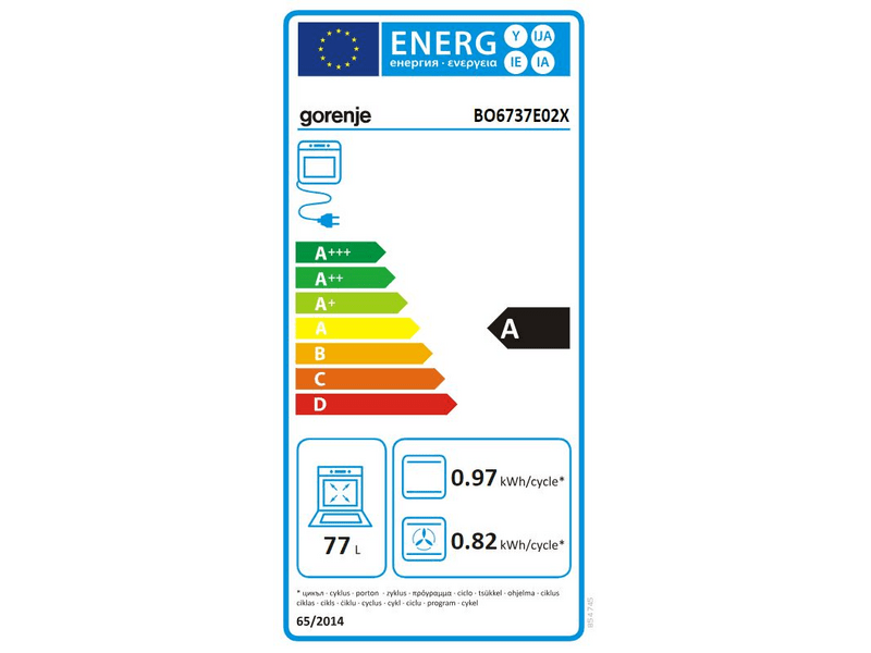 Gorenje BO6737E02X Beépíthető sütő