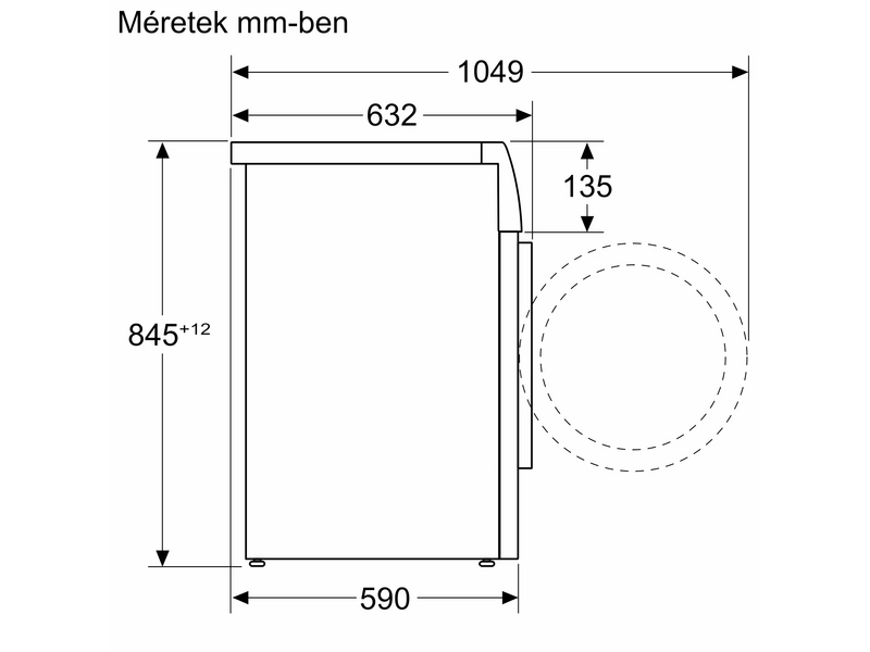 Bosch WGJ24401BY Elöltöltős mosógép
