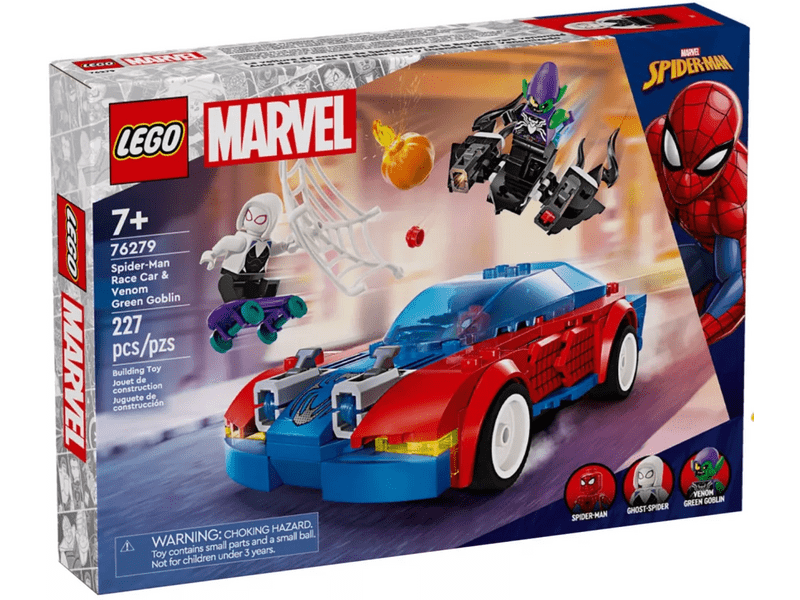 LEGO® Marvel Spider-Man trkaći automobil i otrovni zeleni goblin (76279)