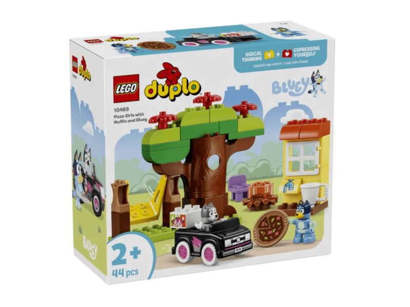 LEGO® DUPLO® Bluey Pizzáslányok: Gombóc és Bluey (10469)