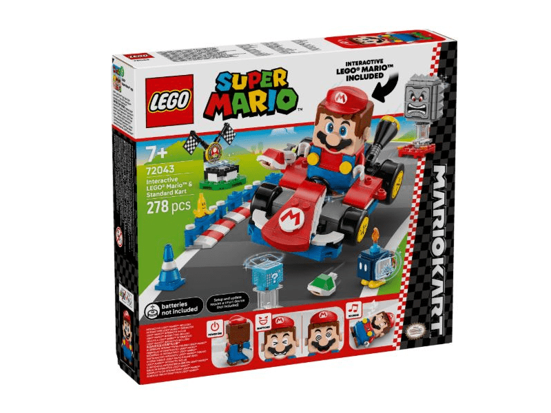 LEGO® Super Mario™: Mario Kart™ – Interaktivni LEGO® Mario™ i standardni karting (72043)