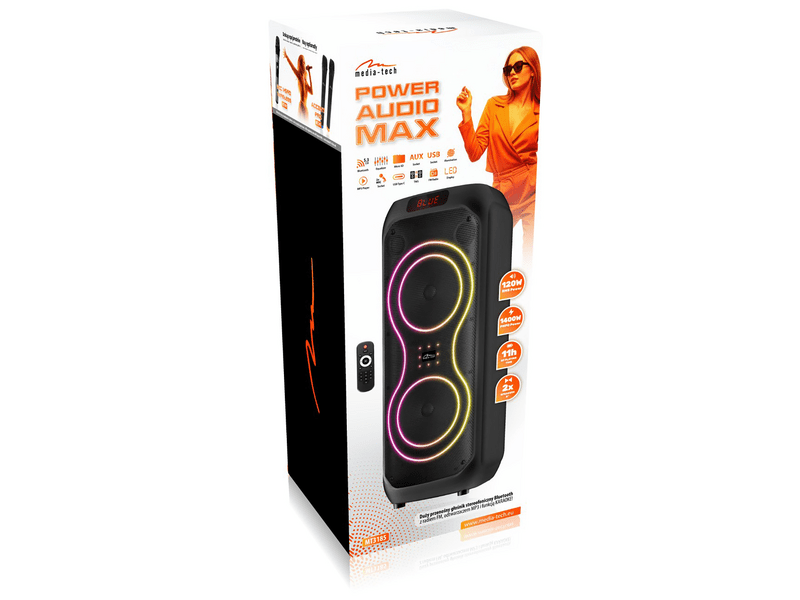 Media-Tech MT3185 Power Audio Max Bluetooth hangszóró