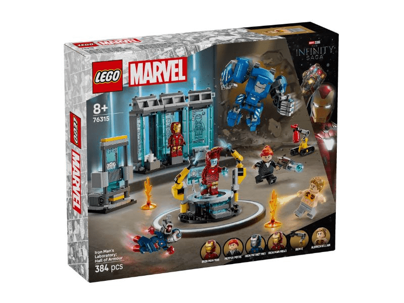 LEGO® Marvel Iron Manov laboratorij: Oklopljena dvorana (76315)