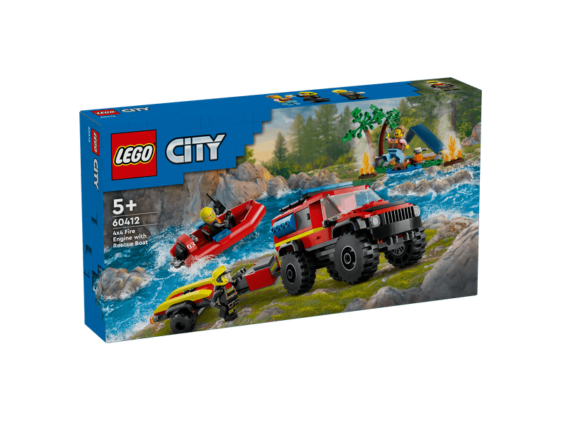 LEGO® City 4x4 vatrogasno vozilo sa spasilačkim čamcem (60412)