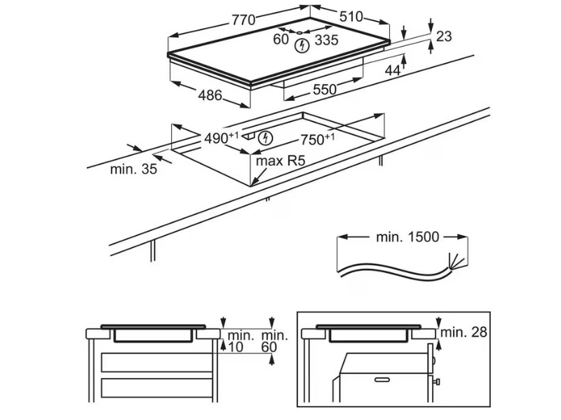 AEG TO84IA0FIT Beépíthető indukciós főzőlap