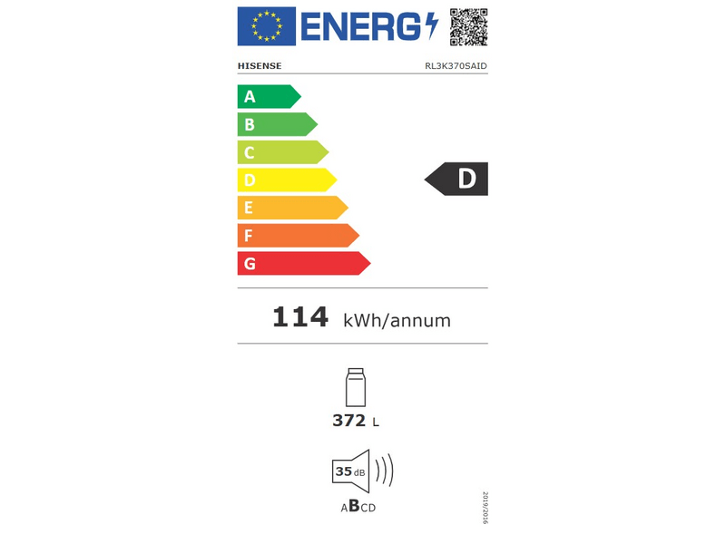 Hisense RL3K370SAID Egyajtós hűtőszekrény