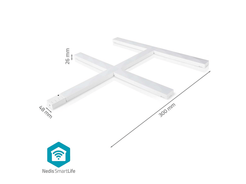 Nedis WIFILW06RGB SmartLife Dekoratív fali lámpa szett