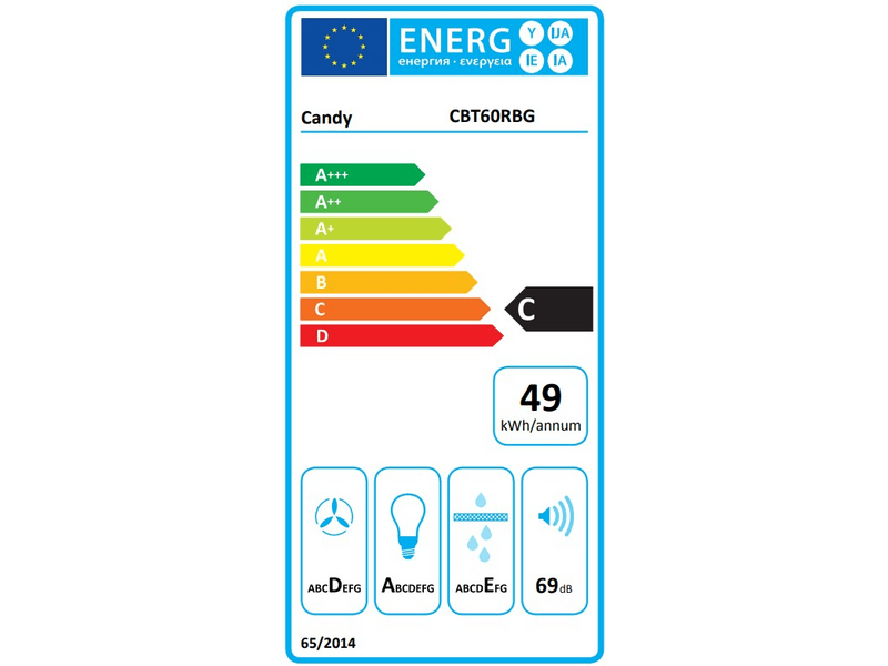 Candy CBT60RBG Teleszkópos páraelszívó