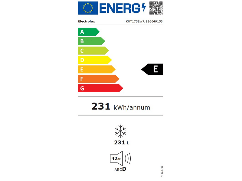 Electrolux KUT175EWR Zamrzivač