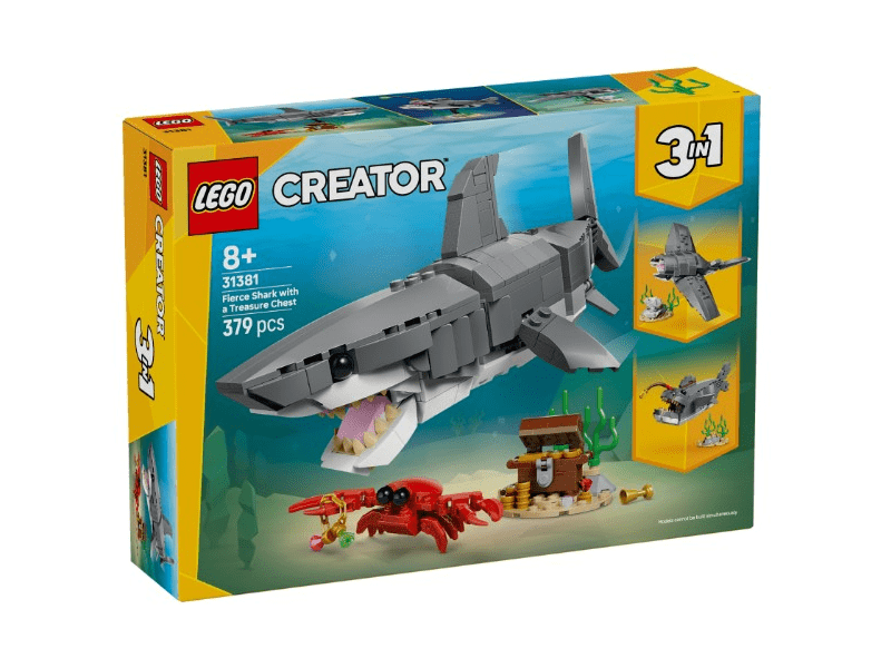 LEGO® Creator Veszedelmes cápa egy kincsesládával (31381)