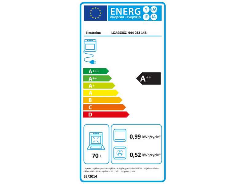 Electrolux LOA9S3XZ Ugradbena pećnica