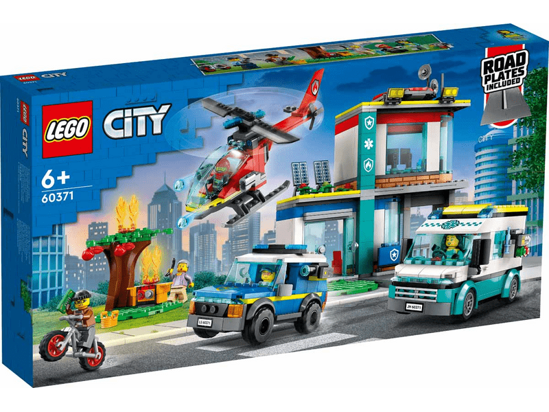 LEGO® City Mentő járművek központja (60371)