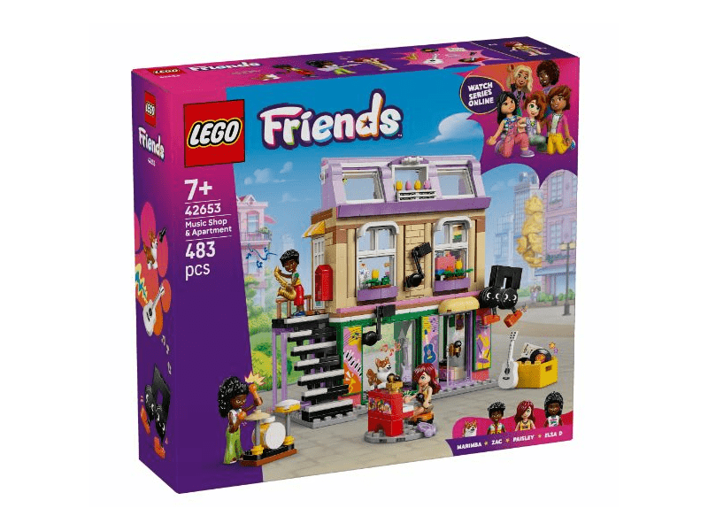 LEGO® Friends Trgovina glazbenim instrumentima i apartman (42653)