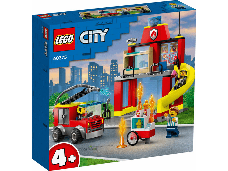 LEGO® City Tűzoltóállomás és tűzoltóautó (60375)
