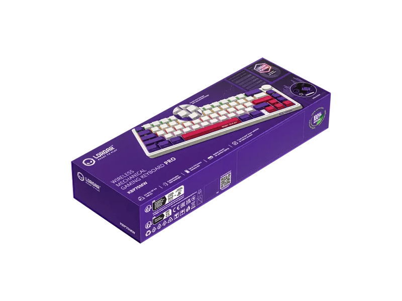 Lorgar KBP70MW Billentyűzet, fehér (LRG-KBP70MW-WH-US)