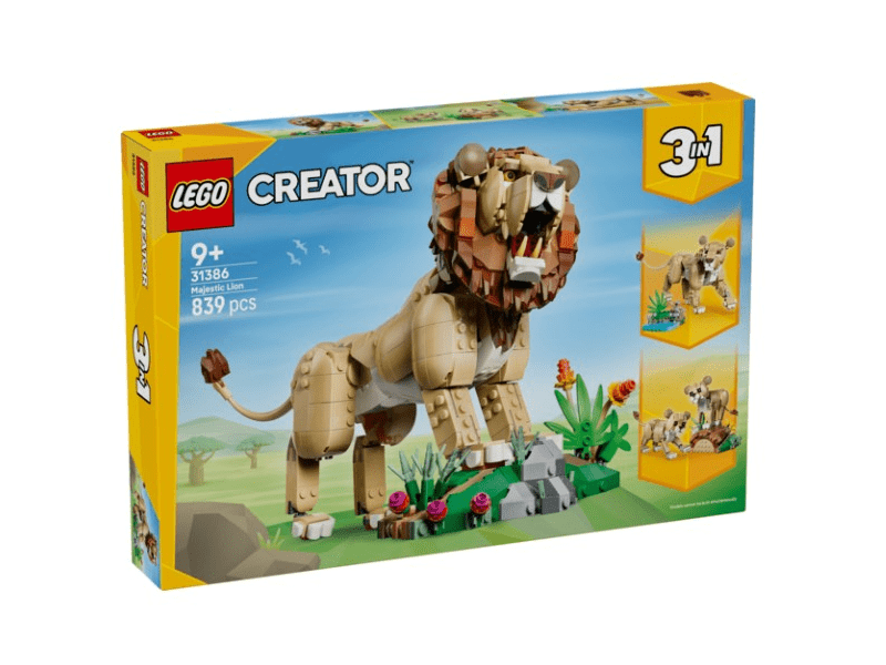 LEGO® Creator 3 az 1-ben Vadállatok: Fenséges oroszlán (31386)