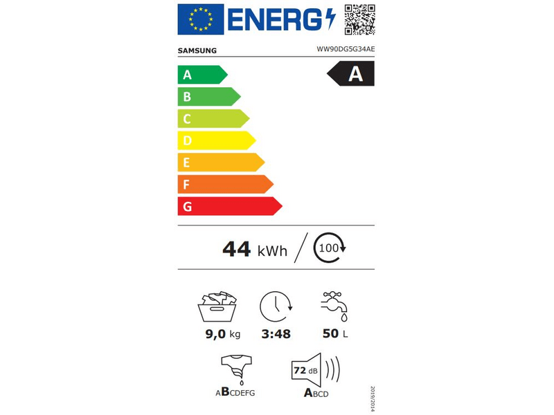Samsung WW90DG5G34AELE Elöltöltős mosógép