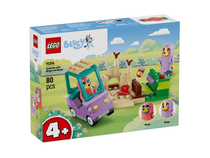 LEGO® Bluey Nagyik Bingóval és Bluey-val (11216)
