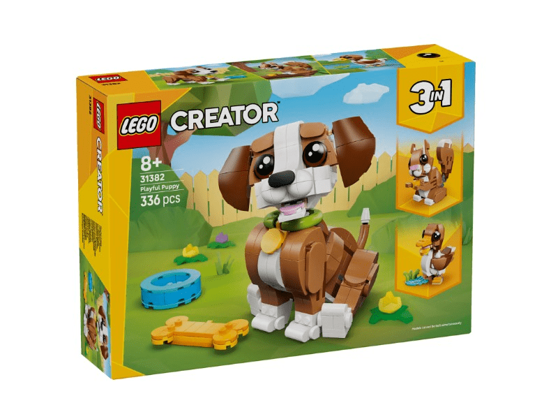 LEGO® Creator 3 az 1-ben Aranyos állatok: Játékos kiskutya (31382)