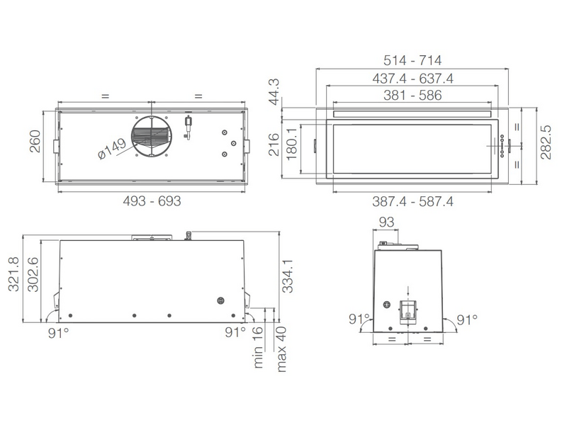 Elica LANE IX/A/72 Páraelszívó (PRF0157377)