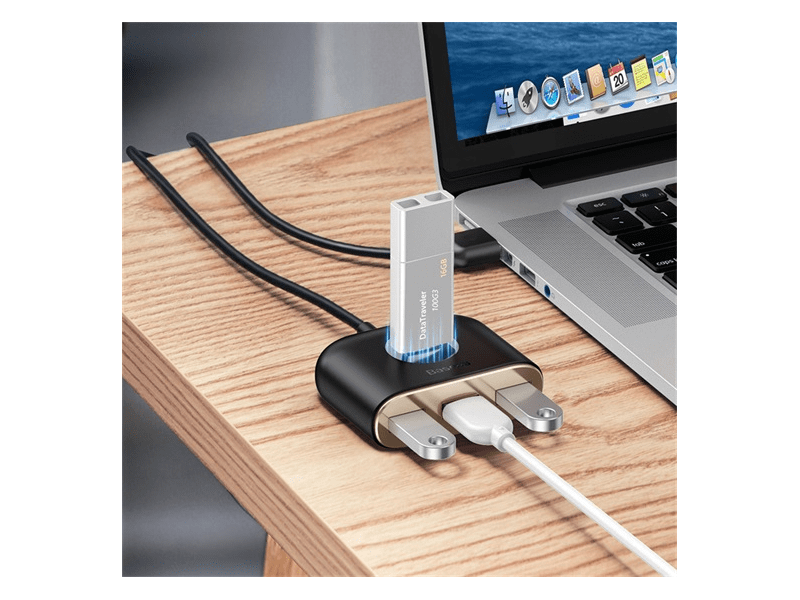 Baseus Square Round 4-in-1 USB Type-A HUB (CAHUB-AY01)