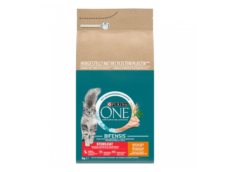 Purina ONE Sterilcat száraz macskaeledel, Csirke+búza, 6 kg