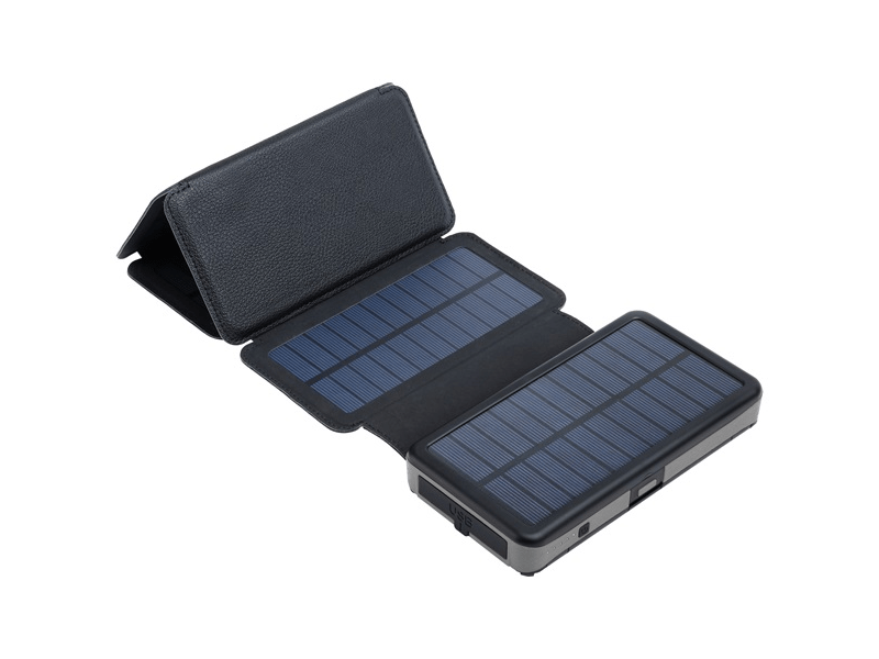 Sandberg Akkubank - Solar 6-Panel Powerbank 20000 (napelemes; kültéri; IPX4 cseppálló; LED lámpa; 2xUSB-A+USB-C)