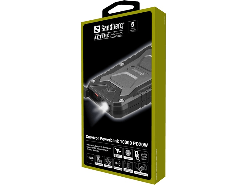 Sandberg 420-91 Survivor Powerbank, 10000mAh