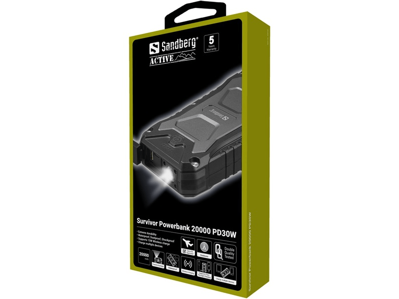 Sandberg 420-92 Survivor Powerbank, 20000mAh