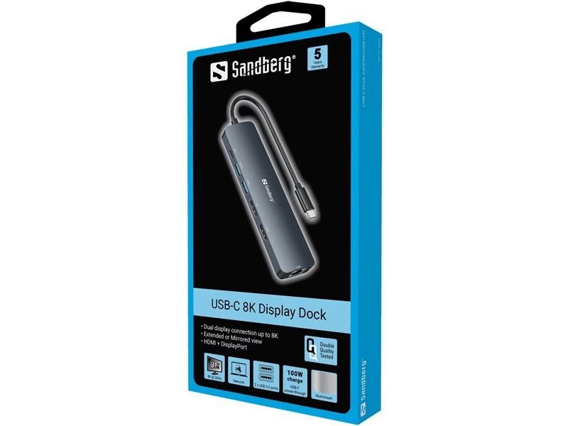 Sandberg 136-43 USB-C Notebook dokkoló