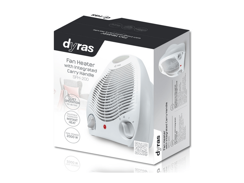 Dyras SFH-200 Ventilátoros hősugárzó, Fehér