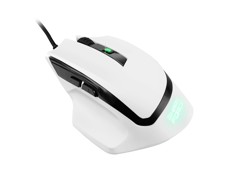 Sharkoon SHARK FORCE II Gamer egér, fehér