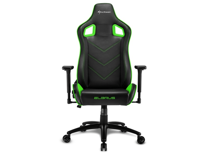 Sharkoon Elbrus 2 Gamer szék, fekete/zöld