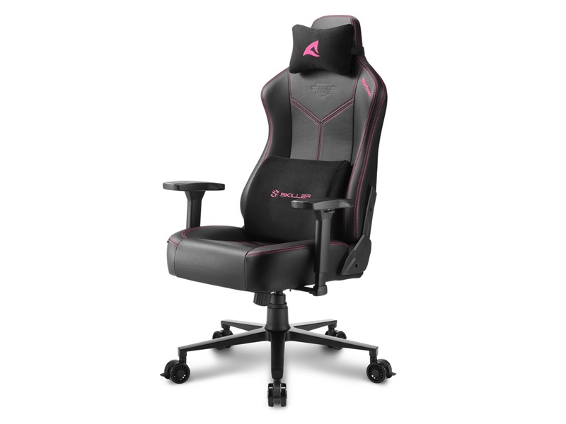 Sharkoon Skiller SGS30 Gamer szék, fekete/rózsaszín