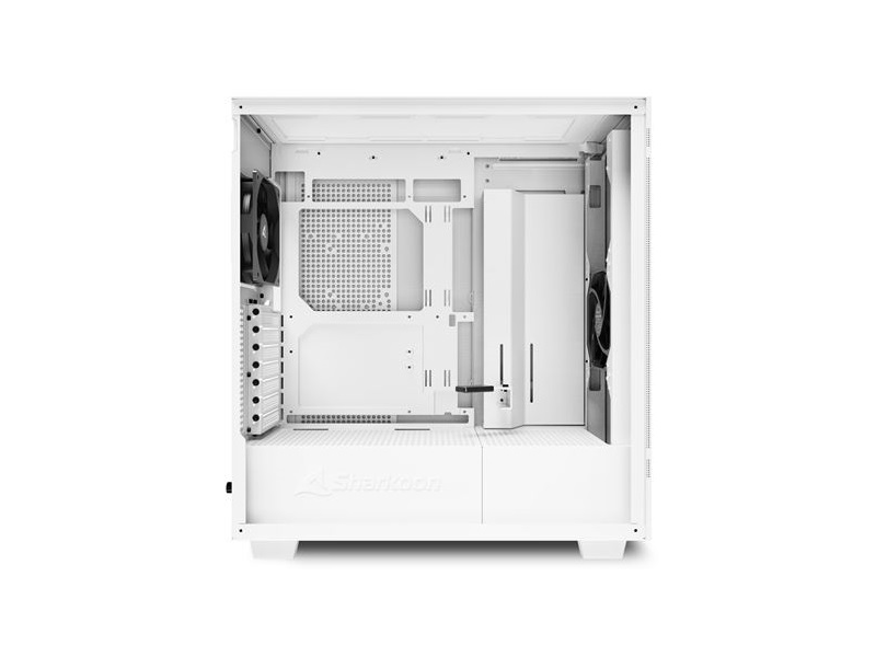Sharkoon Számítógépház - Rebel C50 White (fehér; 2x120 mm ventilátor, 2xUSB3.0; 1xUSB 3.2; I/O)