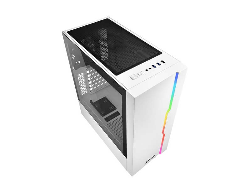 Sharkoon RGB Slider Számítógépház, fehér