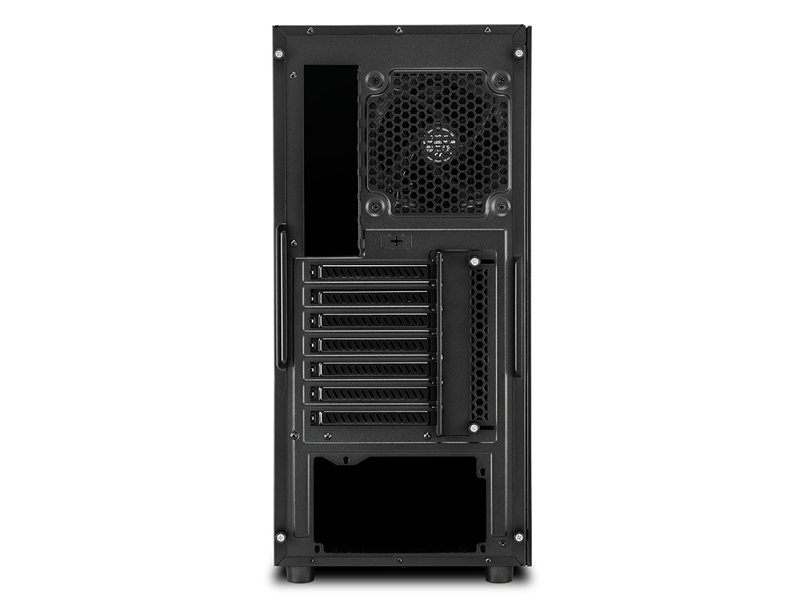 Sharkoon Számítógépház - TG6 RGB (fekete; ATX,mATX; alsó táp; 4x120mm v.; 2xUSB3.0, 2xUSB2.0, I/O)