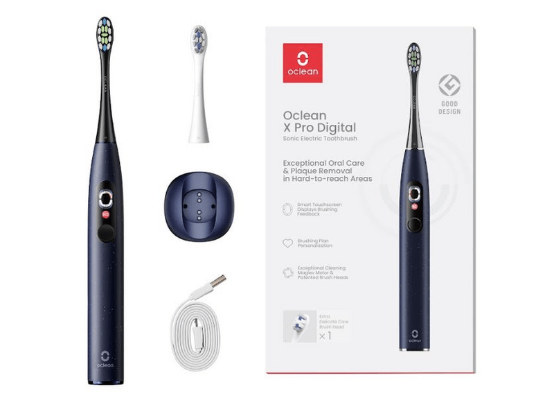 Oclean X Pro digitalna električna četkica za zube, plava