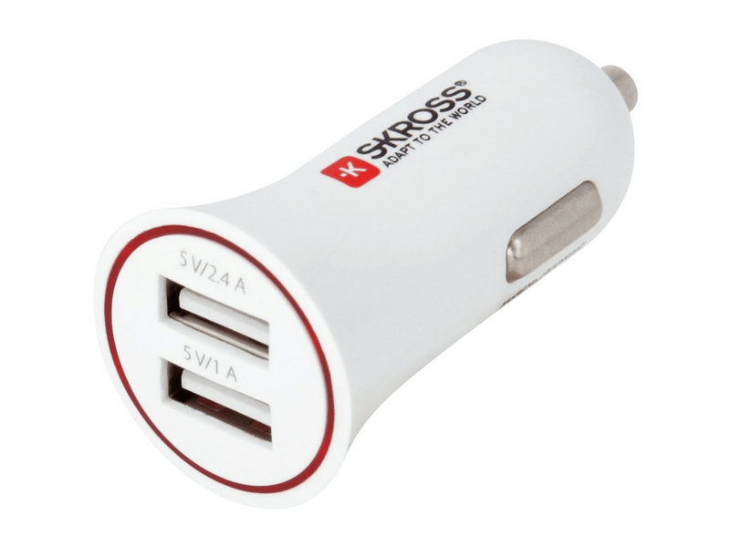 Skross USB töltő, autós, 2xUSB-A (2.900610-E)