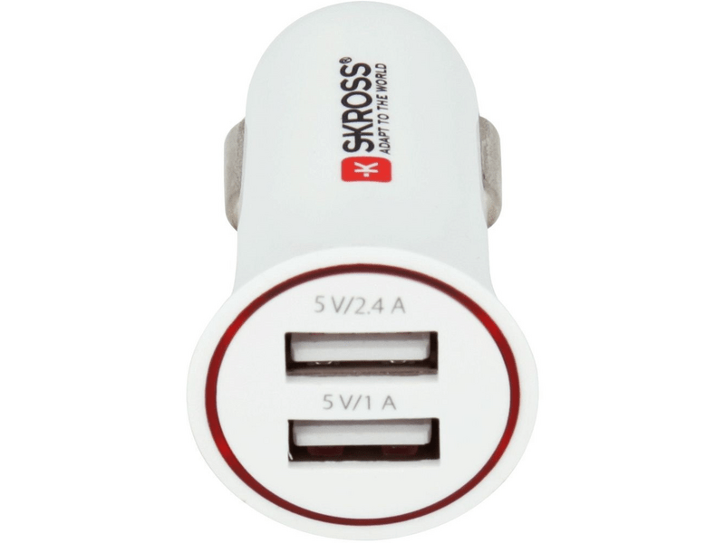 Skross USB töltő, autós, 2xUSB-A (2.900610-E)