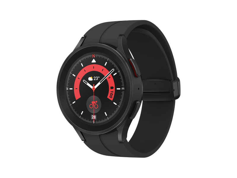 Samsung Galaxy Watch 5 Pro 45 mm LTE Okosóra, Titánfekete (SM-R925)